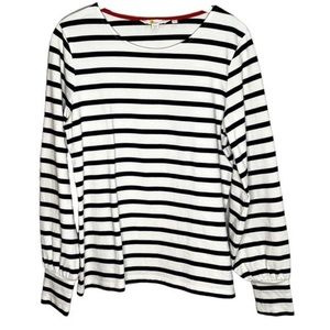 Boden striped long sleeve cuff top. Size 8.